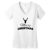 buck merry christmas Women's V-Neck T-Shirt
