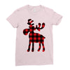 lumberjack reindeer Ladies Fitted T-Shirt