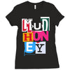 new mudhoney logo Ladies Fitted T-Shirt