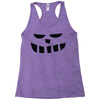 smiling teeth pumpkin face Racerback Tank