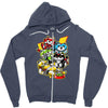 lion collector vectorized Zipper Hoodie
