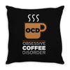 coffee addiction Throw Pillow