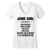 Super June Girl Women's V-Neck T-Shirt