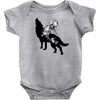 Wolf And Human Baby Bodysuit
