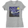 tardis starry night Ladies Fitted T-Shirt