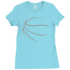 basketball sport bball streetball sportswear usa baskets ball Ladies Fitted T-Shirt