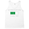 low battery introvert pun humor Tank Top