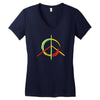 peace simbol Women's V-Neck T-Shirt