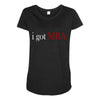i got mba Maternity Scoop Neck T-shirt