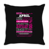 quens are born in april Throw Pillow