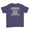 Smartass October Girl Youth Tee