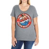 bacon beach Ladies Curvy T-Shirt