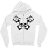 skull pisto Zipper Hoodie