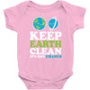 keep earth clean it's not uranus kawaii planets Baby Onesie