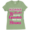 Nonna Was Created Because Need Real Heroes Ladies Fitted T-Shirt