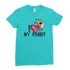i love my rabbit Ladies Fitted T-Shirt