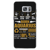 Born Arquarius Multitasking Problem Solving Tees Samsung Galaxy S7