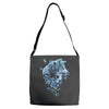 winter rose Adjustable Strap Totes