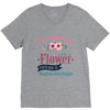 A December Girl Like A Flowers V-Neck Tee