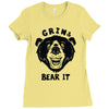 grin and bear it Ladies Fitted T-Shirt