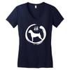 boxer zen Women's V-Neck T-Shirt