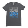 fishing buddy Ladies Fitted T-Shirt