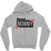 blessed mommy  flower Zipper Hoodie