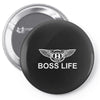 boss life hip hop music rick ross maybach cool dope mens tshirt black Pin-back button