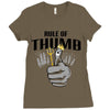 rule of thumb Ladies Fitted T-Shirt