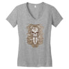 halloween skull Women's V-Neck T-Shirt