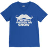 mustaching through snow V-Neck Tee
