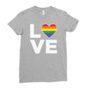 lgbt love Ladies Fitted T-Shirt