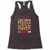 cut into pizzas Racerback Tank