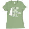 grab life by the sail Ladies Fitted T-Shirt