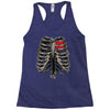 ribcage and heart Racerback Tank