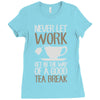 never let work Ladies Fitted T-Shirt
