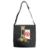 medieval fairground Adjustable Strap Totes