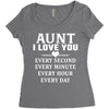 I Love You Aunt Women's Triblend Scoop T-shirt