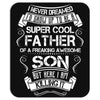 Super Cool Father Of A Freaking Awesome Son Mousepad