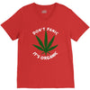 don't panic it's organic   marijuana V-Neck Tee