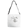 where the side quest ends Adjustable Strap Totes