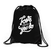love what you do Drawstring Bags