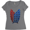 Titan Logo Women's Triblend Scoop T-shirt