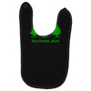 run forest run Baby Bibs