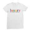 Luxury As A Croad Concept Ladies Fitted T-Shirt