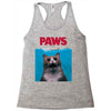 Jaws Parody Paws Racerback Tank