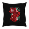 mexico with roses Throw Pillow