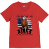 Honor Those Who Place Their Life On The Line V-Neck Tee