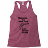 welcome to new york duck mother fucker black t shirt Racerback Tank