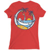 skull summer Ladies Fitted T-Shirt
